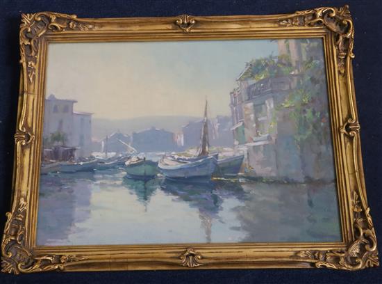 § Augustus William Enness (1876-1948) Martigues, France 14.25 x 19.25in.